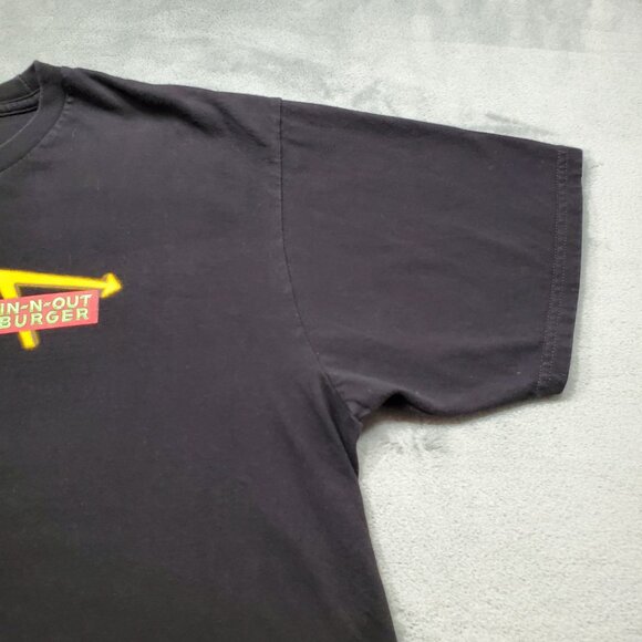 In-n-Out Burger 75 Years Graphic Black Tshirt Large Graphic Hit on Back Mn Sz XL - Picture 6 of 10